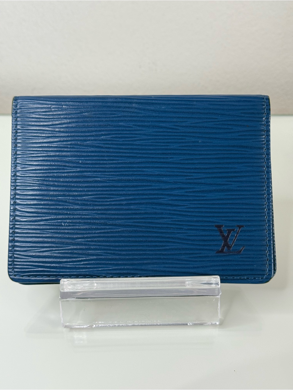 Louis Vuitton Blue Epi Leather Card Case